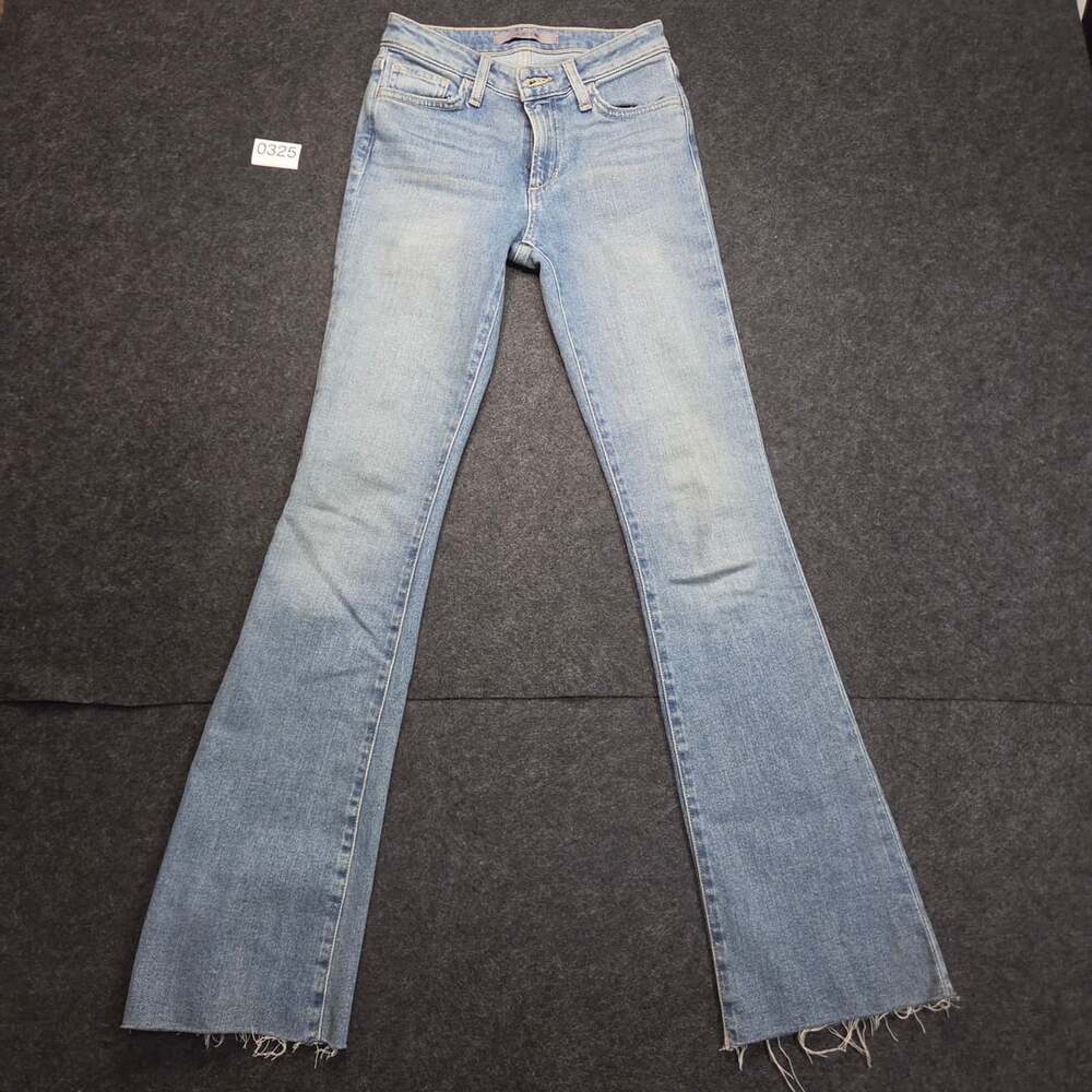 Joe's Jeans Flare Jeans Size 24 Light Wash Raw Hem